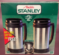 Vintage 2 Stanley Foam Insulated Stainless Steel Mugs