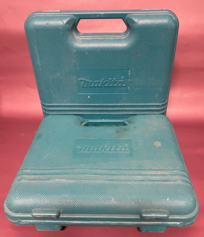 2 Vintage Makita cases with drill bits