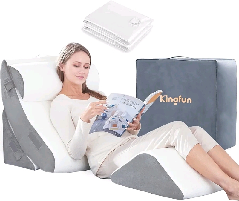 New Kingfun 4pcs Orthopedic Bed Wedge Pillow Set