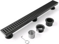 WEBANG 48 Inch Rectangular Linear Shower Floor Drain