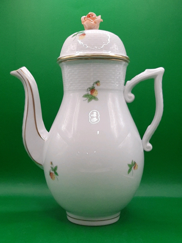 Vintage Herend of Hungary Hand Painted Coffee Pot.