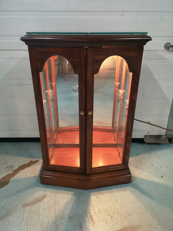 Small Craftline Wooden Cabinet with Light - working