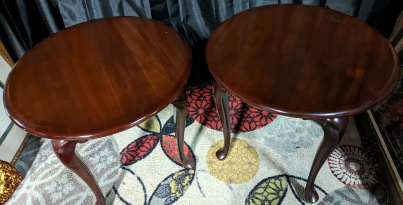 2 Gibbard Solid Cherry End Tables.