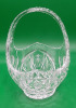 Vintage Cut Glass Basket - 2