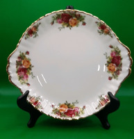 Vintage Royal Albert Old Country Roses Cake Plate