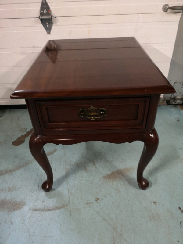 Vintage Gibbard Solid Cherry Wood End Table