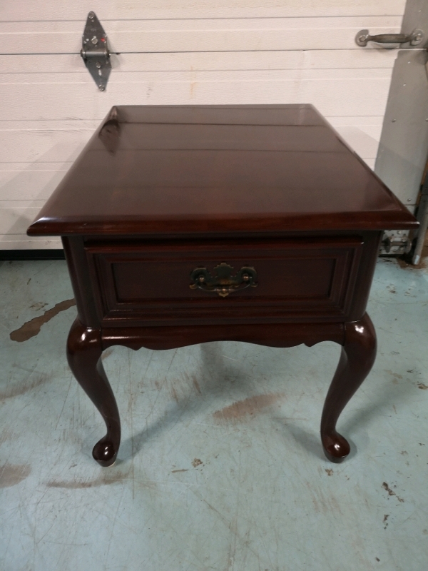 Vintage Gibbard Solid Cherry Wood End Table