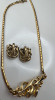 Afred Philippe Crown Trifari Necklace and Earrings Set - 2