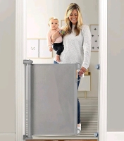 Retractable Baby Gate 33" Tall (Grey)