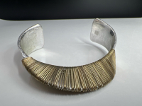 Robert Lee Morris Soho Two Tone Wrapped Sculptural Cuff