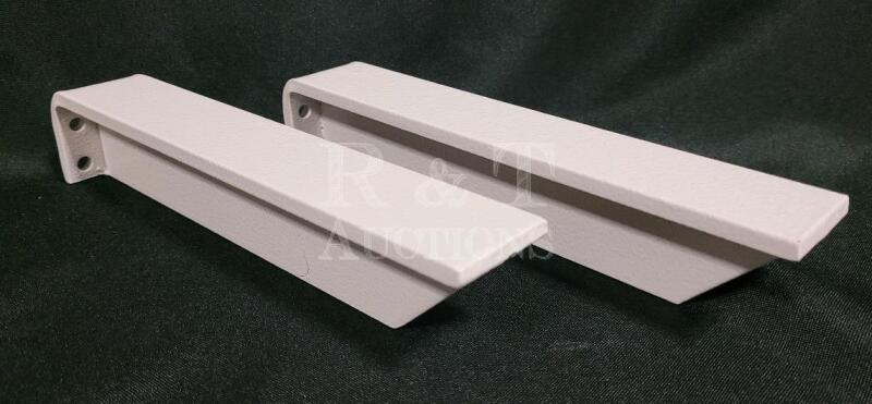 Metal Floating Shelf Brackets , Pair , 9" Long - New