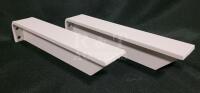 Metal Floating Shelf Brackets , Pair , 9" Long - New
