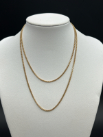 10K Gold Twenty four inch Cuban Link Chain