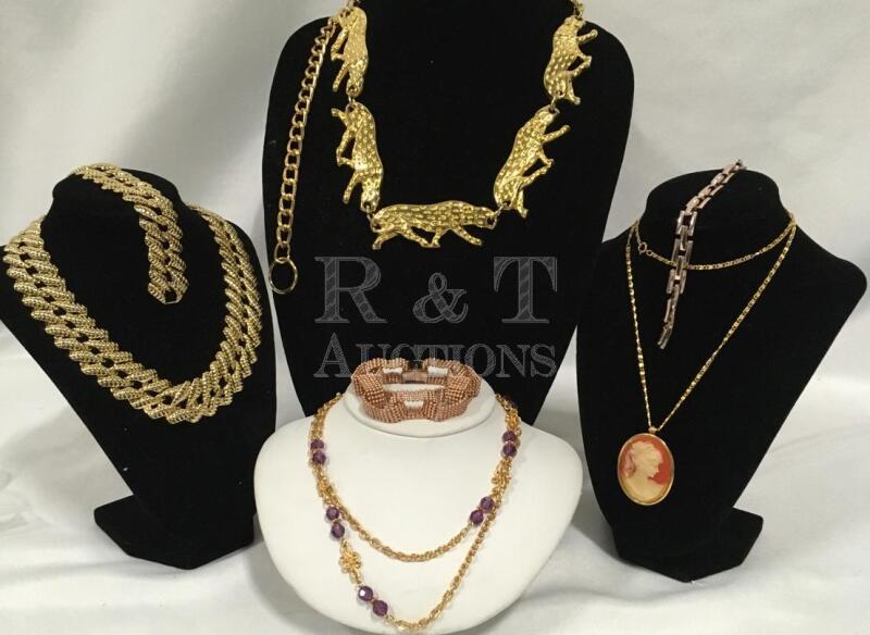 Fashion Lot of Gold Tone Jewelry