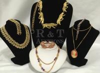 Fashion Lot of Gold Tone Jewelry