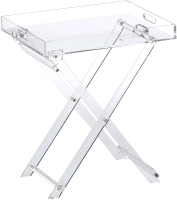 New Designstyles Acrylic Modern Chic Folding Tray Table