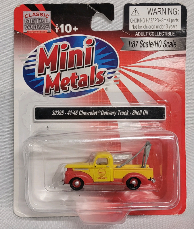 Mini Metals 41/46 Chevrolet Shell Oil Delivery Truck , 1:87 HO Scale , Sealed