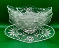 Vintage EAPG Star of David Banana Split Dish