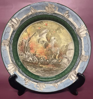 Antique Royal Doulton The Spanish Armada Collectors Plate 1920's Battles Series