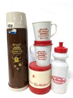 Vintage Tim Hortons Thermos, Soup Keeper, Handled Mugs & Water Bottle