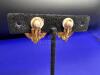 NINA RICCI Signed Retro Floral-Shaped Clip-On Earrings. - 5