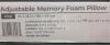 New Goodmorning.com Adjustable Memory Foam Pillow , Standard , 28"&times;18" - Sealed - 5