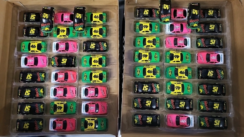 52 Vintage Days of Thunder Toy Cars by Applause