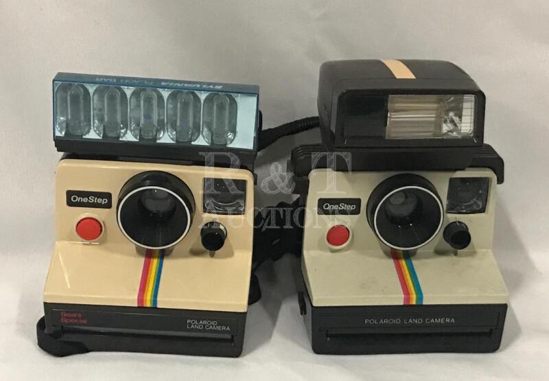 2 Polaroid OneStep Land Cameras