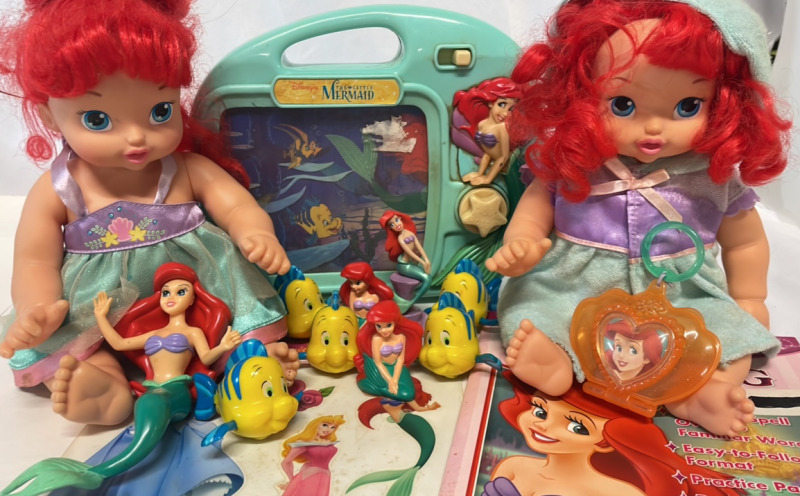 Vintage to Newer Walt Disney The Little Mermaid Toys