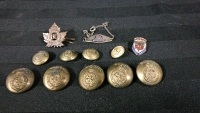 Vintage Canadian Uniform Buttons