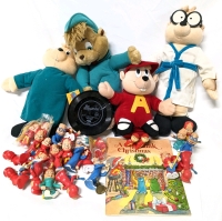 Vintage to Newer ALVIN and the CHIPMUNKS Animatronic, Plush, Figures & Book