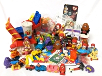 Vintage to Newer McDonald's Ronald McDonald Happy Meal & Play Doh Toys