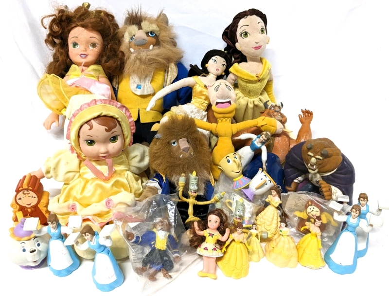 Vintage to Newer Disney BEAUTY AND THE BEAST Toys