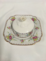 Royal Albert Petit Point Butter Dish