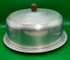 Vintage Aluminum Domed Cake Plate