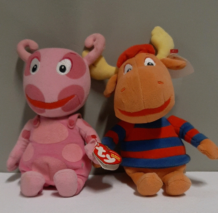 Backyardigans by Ty Plush Uniqua and Tyrone the Moose