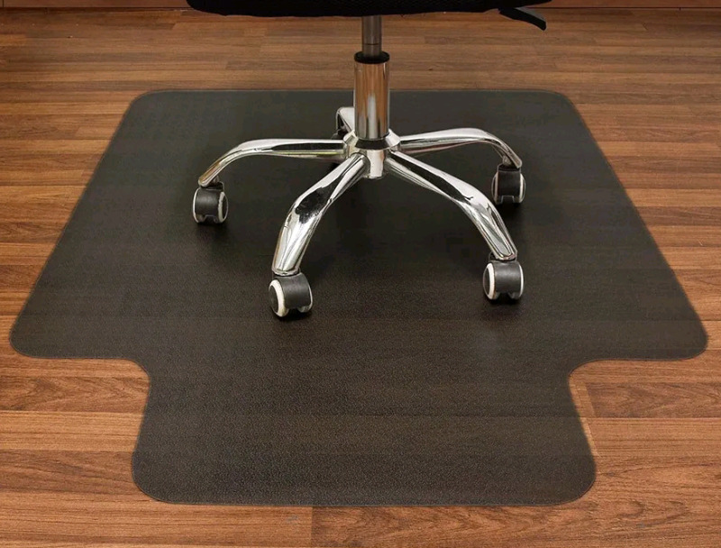AiBOB Office Chair Mat for Hardwood Floors, 36" × 48" , Black . New