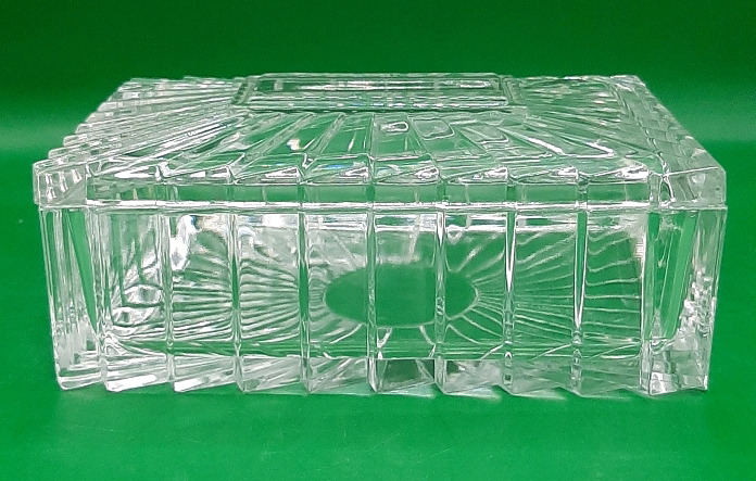 Vintage Pressed Glass Trinket Box