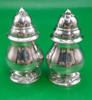 Vintage Weighted Silverplate Salt and Pepper Shakers