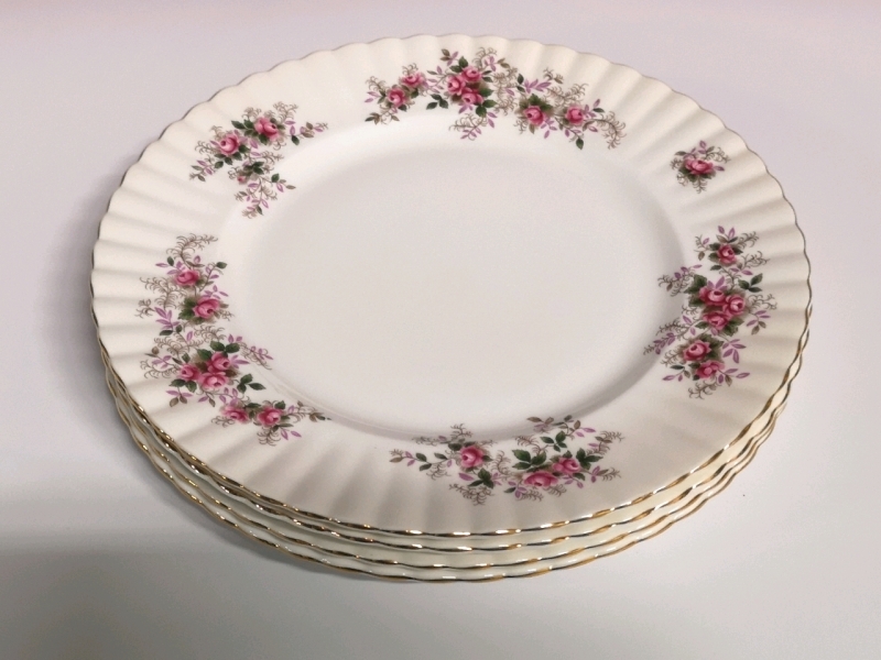 4 Royal Albert Plates - Lavender Rose Pattern