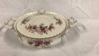 Vintage Royal Albert Lavender Rose Covered Serving Dish 11 inches wide