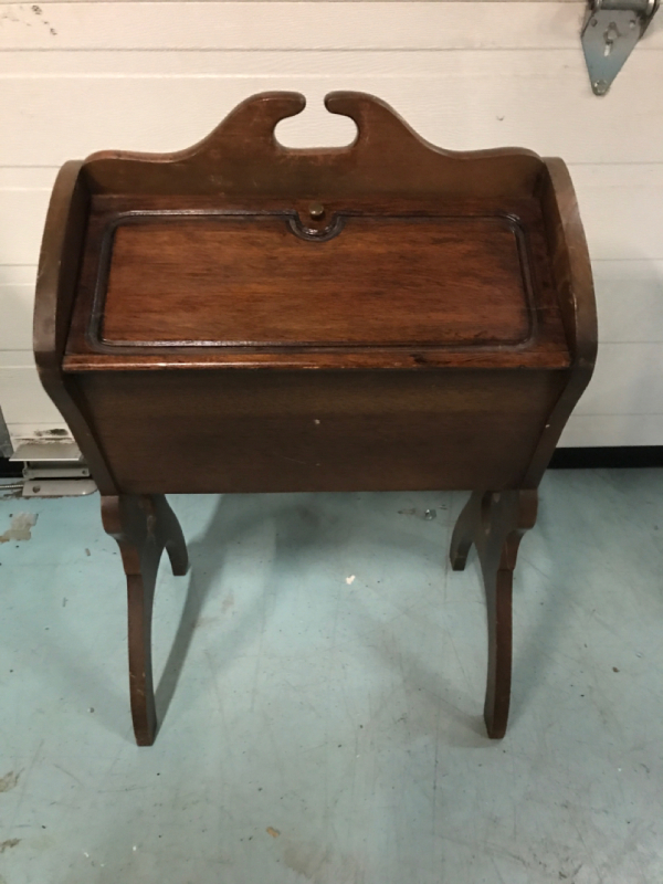 Vintage Wooden Sewing Box