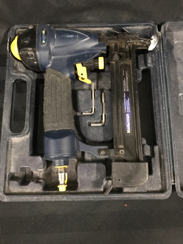 Mastercraft Air Powered Brad Nailer Stapler in case