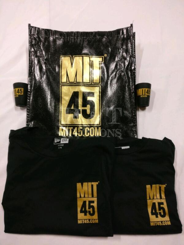2 New MIT 45 T-shirts by New Era - L & XL - Plus More