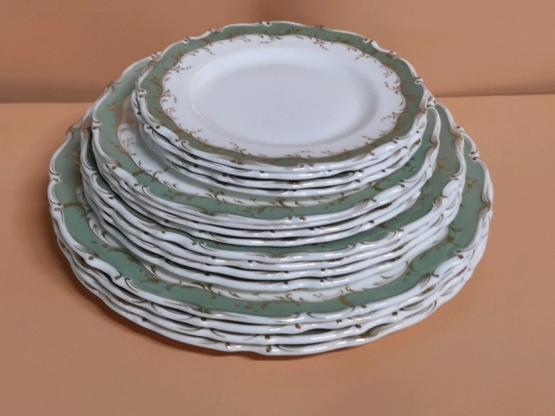 16 Vintage ROYAL DOULTON Plates - Fountain Bleau Pattern