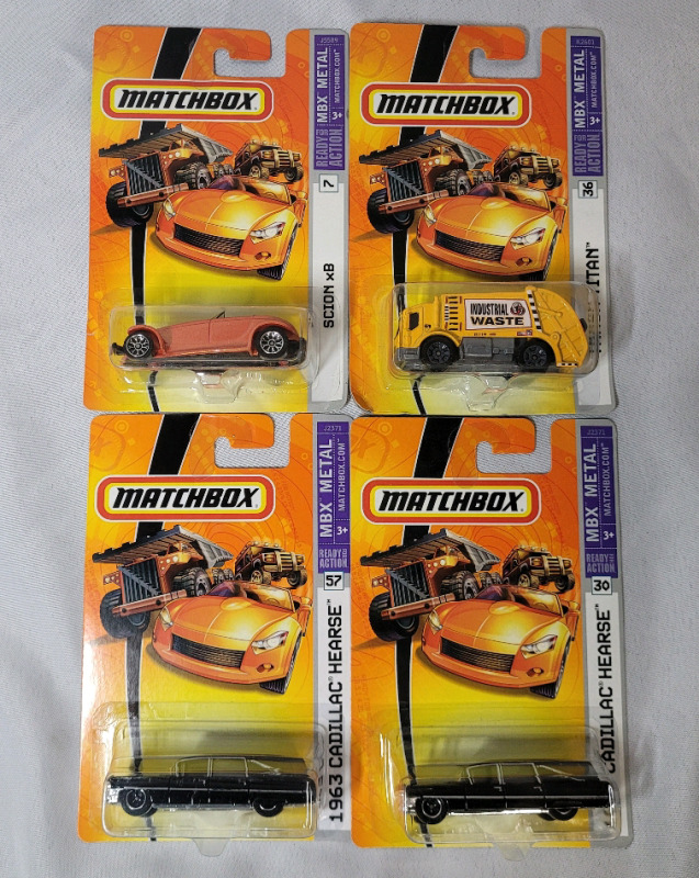 Matchbox MBX Metal Diecast Cars in Sealed Package , Four (4) Diecast Cars
