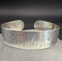 Andre Lapine Artist 1932 signed Cuff Bracelet