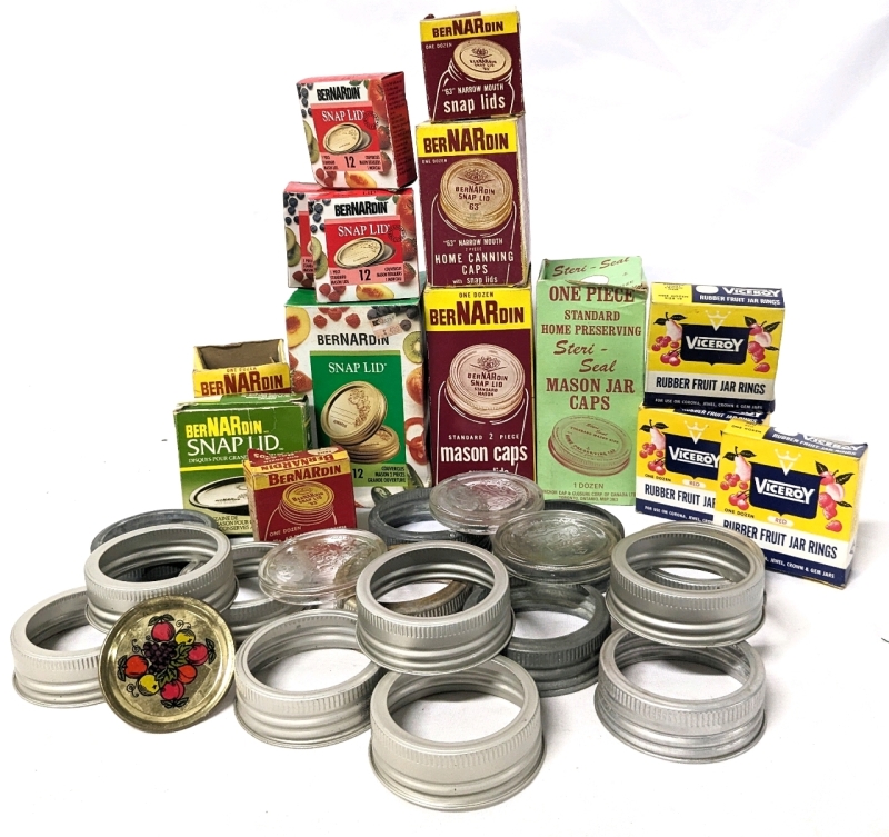 Vintage Canning & Jar Supplies: BerNARdin, Viceroy, Steri-Seal +