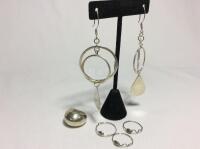 Retro Sterling Silver Jewelry Earrings & Rings