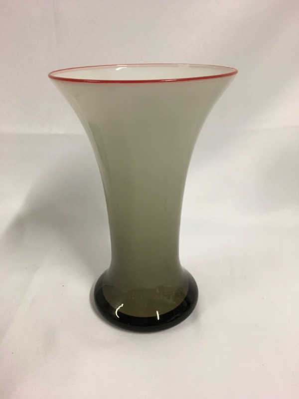 Goebel Glass Vase Signed